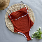 Women's  Bikini New Ladies' Spliced Export Swimwear Brown Swimsuit