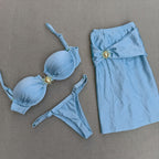Three-Piece Bikini Set Women's Swimsuit Two-Piece Swimwear