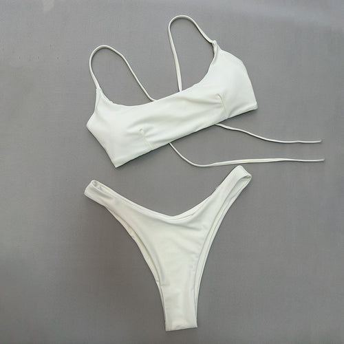 Bikini Solid Color Separated Women's Swimsuit Women's Swimwear