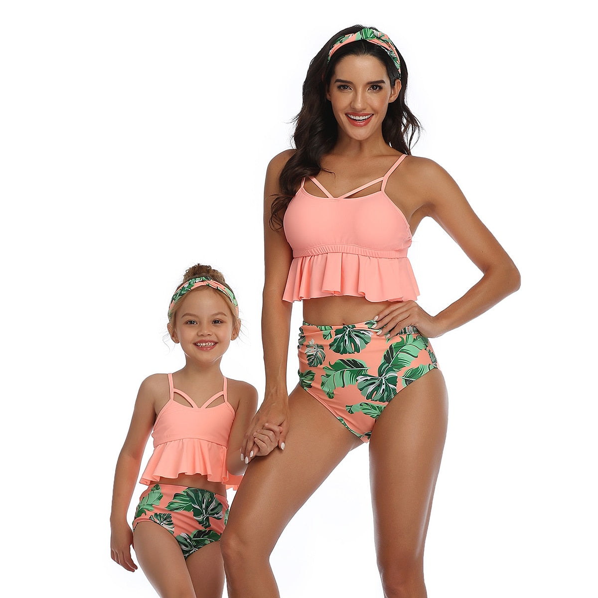 2020 Ruffles Bikini Women Girls Sexy Vintage Swimsuit Brazilian High Waist Bikini Set Female Retro Swimwear Push Up Bathing Suit