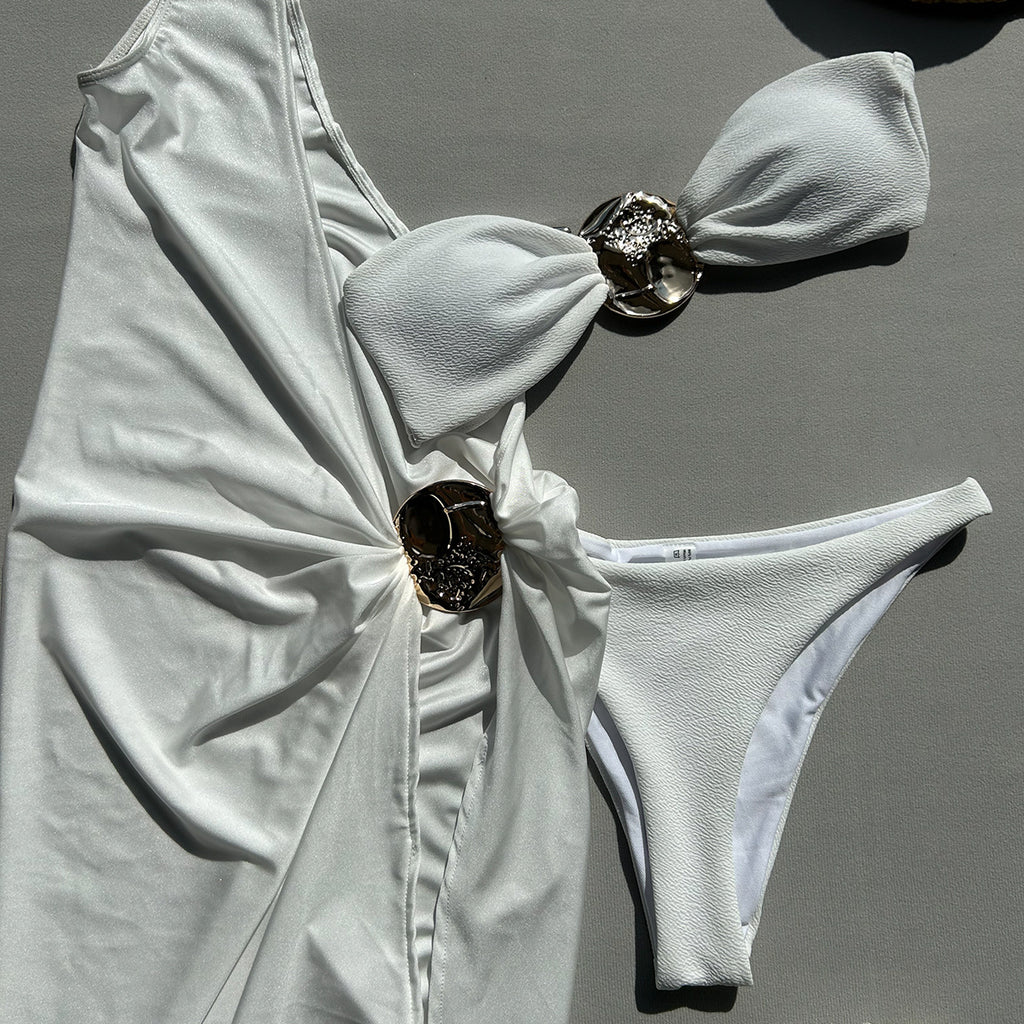 Three-Piece Bikini Sexy Solid Color Separate Women's Swimsuit