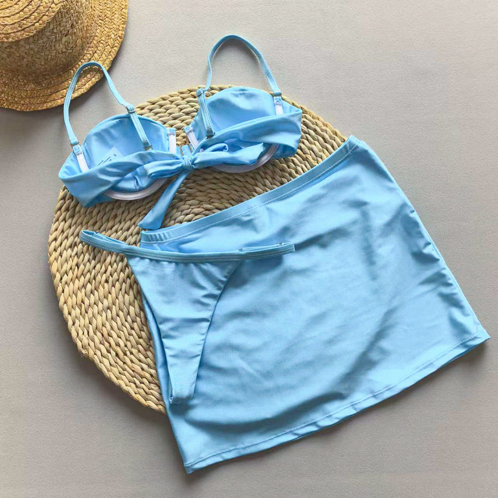 Three-Piece Bikini Set Women's Swimsuit Two-Piece Swimwear