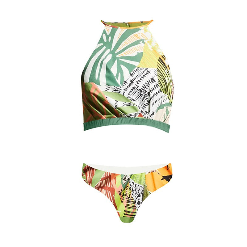 New Split Swimsuit Female Conservative Belly Thin Skirt Spa Tassel Beach Skirt Bikini