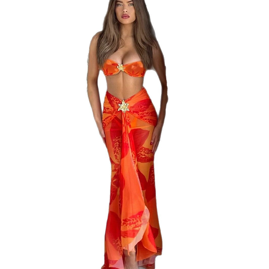 Bikini Printed Separated Women's Swimsuit
