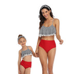 2020 Ruffles Bikini Women Girls Sexy Vintage Swimsuit Brazilian High Waist Bikini Set Female Retro Swimwear Push Up Bathing Suit