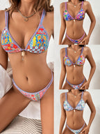 European and American Swimsuit New Split Bikini National Style Sexy Swimsuit
