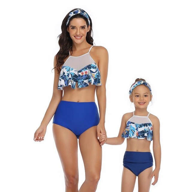 2020 Ruffles Bikini Women Girls Sexy Vintage Swimsuit Brazilian High Waist Bikini Set Female Retro Swimwear Push Up Bathing Suit