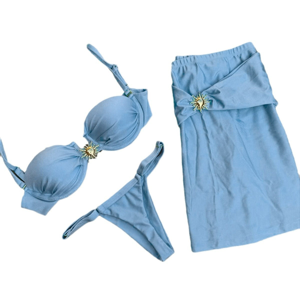 Three-Piece Bikini Set Women's Swimsuit Two-Piece Swimwear