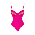 Fluorescent sexy one piece swimsuit wrapped skirt set for women