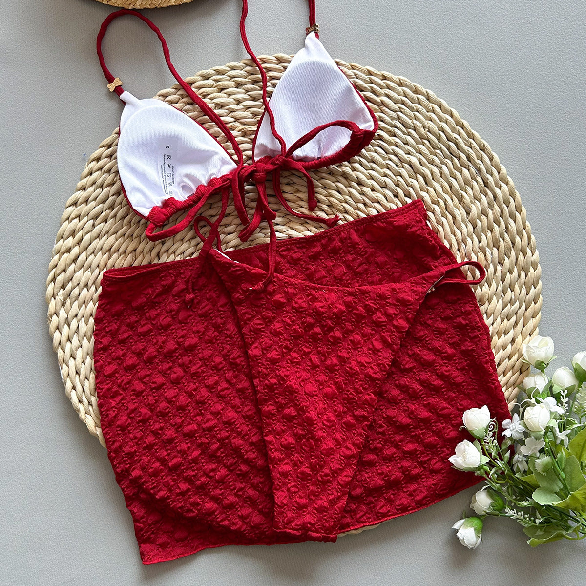 Three-Piece Bikini Style Sexy Women's Swimsuit Set